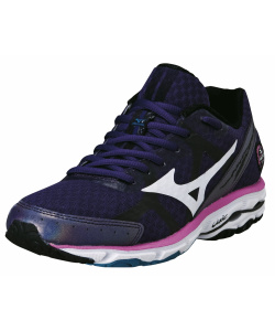 Кроссовки MIZUNO WAVE RIDER 17 (W), пурпурный/белый/розовый