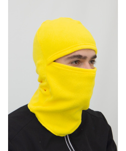 Маска ветрозащитная (шлем) флис, желтый