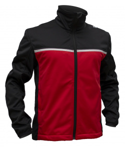 Куртка разминочная RAY модель ACTIVE SPORT (Men) красный/черный