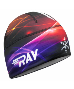 Шапочка RAY модель RACE материал термо-бифлекс радуга, принт
