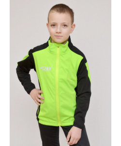 Куртка разминочная RAY WS модель PRO RACE (Kids) лимонный/черный