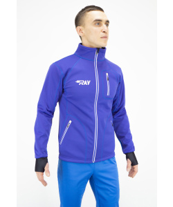 Куртка разминочная RAY WS модель STAR (UNI) фиолетовый/синий, молния фиолетовая с/о