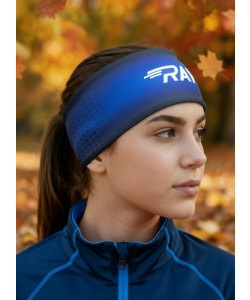 Повязка трикотажная принт RAY синий