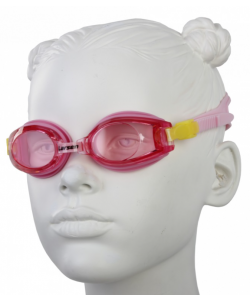 Очки плавательные Larsen DR5 розовый, силикон