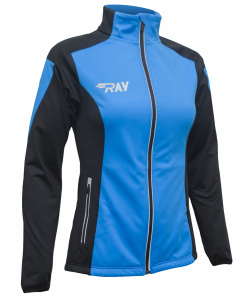 Куртка разминочная RAY WS модель PRO RACE (Woman) голубой/черный