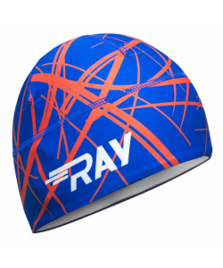 Шапочка RAY модель RACE материал термо-бифлекс синий, принт