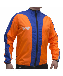 Ветровка RAY модель 2 (UNI) оранжевый/синий
