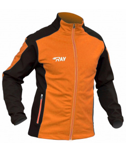 Куртка разминочная RAY WS модель RACE (Kids) оранжевый/черный 