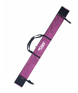 Чехол для лыж RAY облегченный на молнии фиолетовый, черный