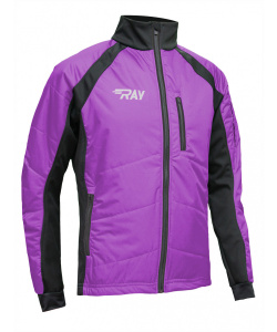 Куртка утеплённая туристическая RAY WS модель OUTDOOR (UNI) фиолетовый/чёрный, чёрная молния с/о