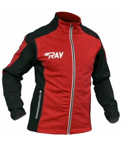 Куртка разминочная RAY WS модель PRO RACE (Kids) красный/черный