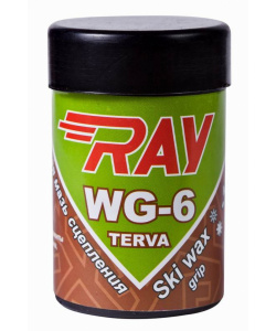 Мазь лыжная RAY WG-6 -10-25°C смоляная светло-зеленая (35г)