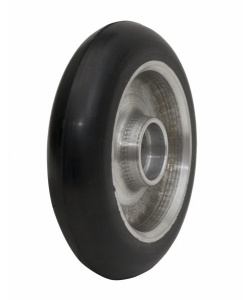 Колесо для коньковых лыжероллеров RAY №2 каучук 100х24 мм (65 шор) пустое, литой диск, медленная ско