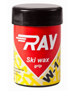 Мазь лыжная RAY W-1 +1+4°C синтетическая желтая (35г)