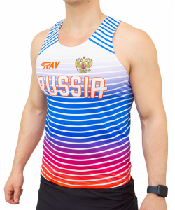 Майка спортивная RAY (Men) Blue Snark, синий градиент