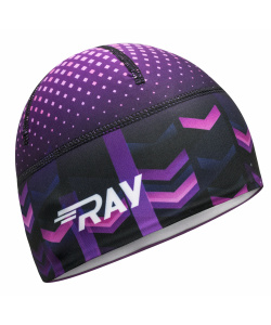 Шапочка RAY модель RACE материал термо-бифлекс, принт вектор 2 фиолетовый