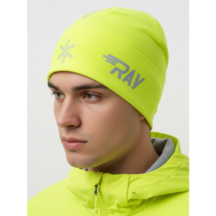 Шапочка RAY модель RACE материал термо-бифлекс, неон/лого с/о фото 1