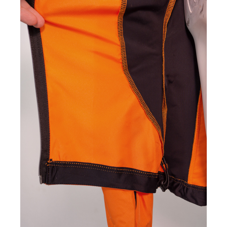 Куртка беговая RAY SPORT (Woman) оранжевый, черный фото 8