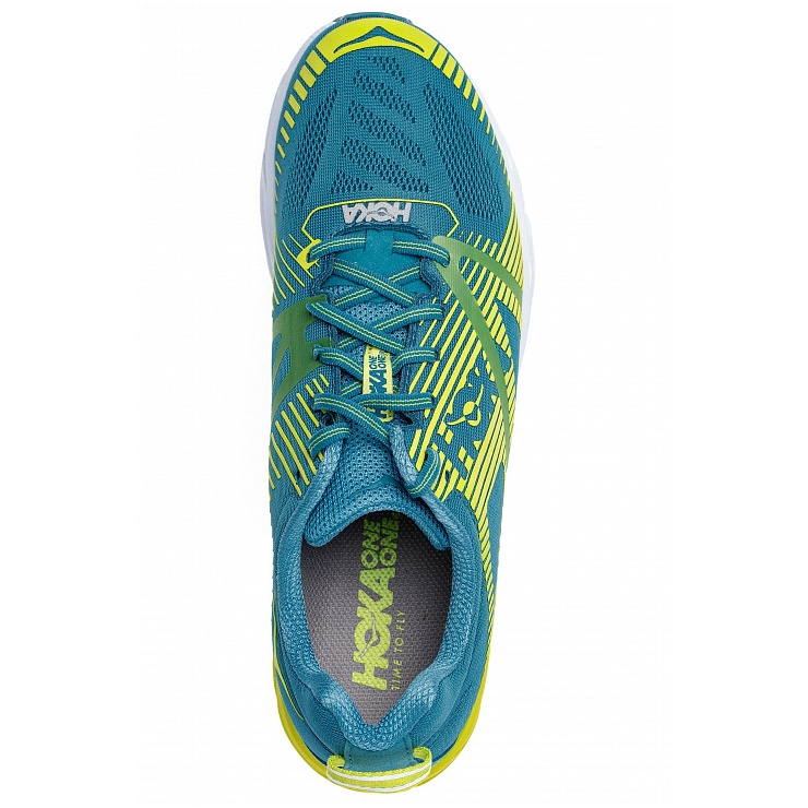 Кроссовки мужские Hoka M TRACER 2 STORM BLUE / LIME GREEN фото 2