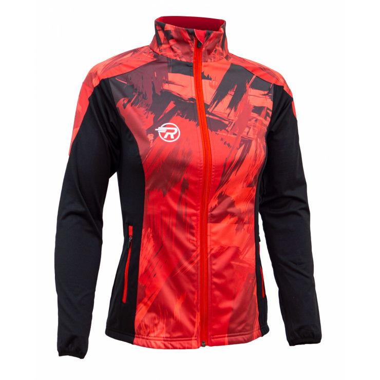 Куртка разминочная RAY WS модель PRO RACE (Woman) красный/черная принт фото 1