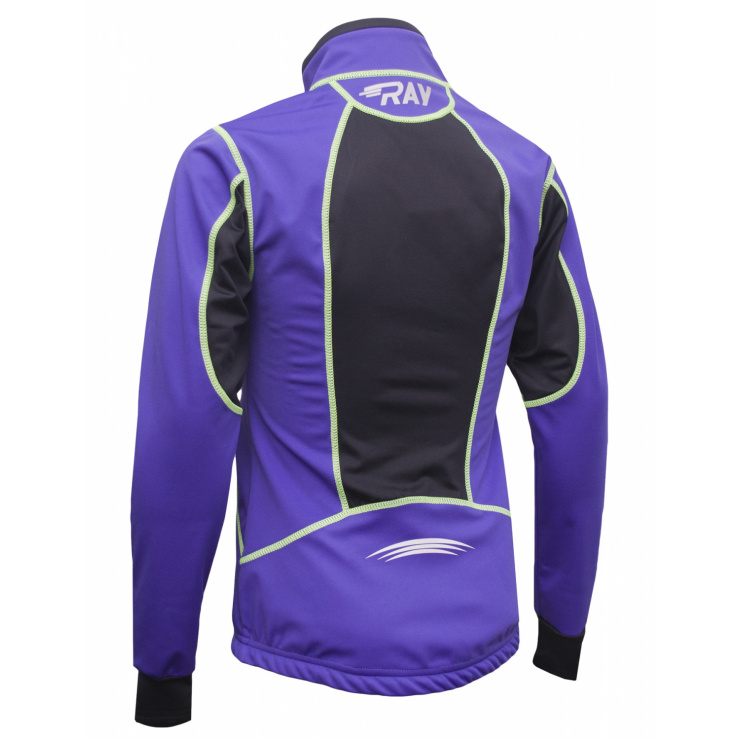 Куртка разминочная RAY WS модель STAR (Woman) фиолетовый/черный  фото 2