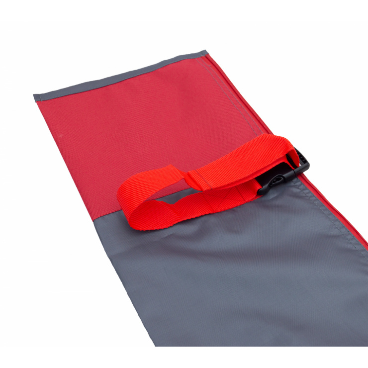 Чехол для лыж RAY облегченный на молнии серый/красный фото 4