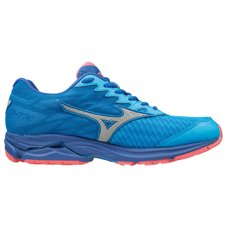 Кроссовки MIZUNO WAVE RIDER 20 G-TX (W), голубой/серебряный/розовый фото 2