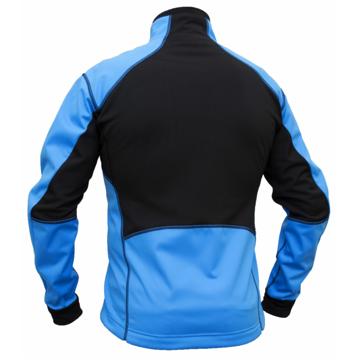 Куртка разминочная RAY модель SPORT (Men) голубой/черный/черный шов черная молния фото 2