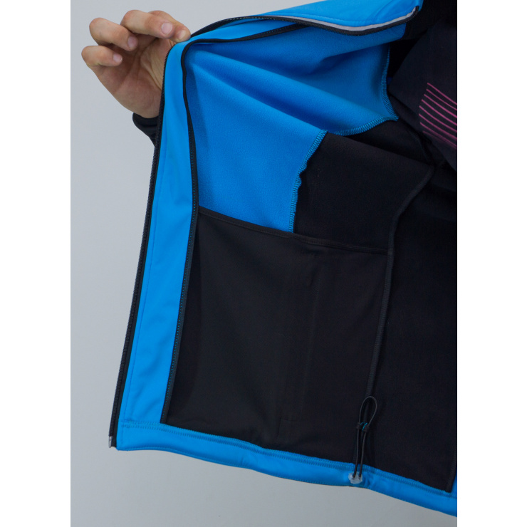 Куртка разминочная RAY WS модель RACE (UNI) голубой/черный  фото 7