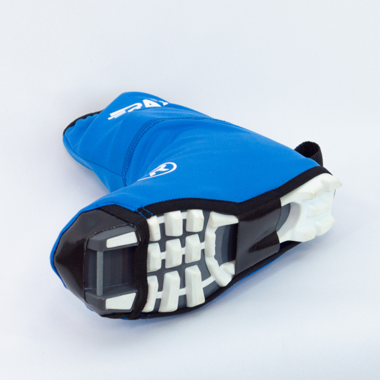Чехол на ботинки BootCover RAY (UNI) синий, лого белый, черная молния фото 7