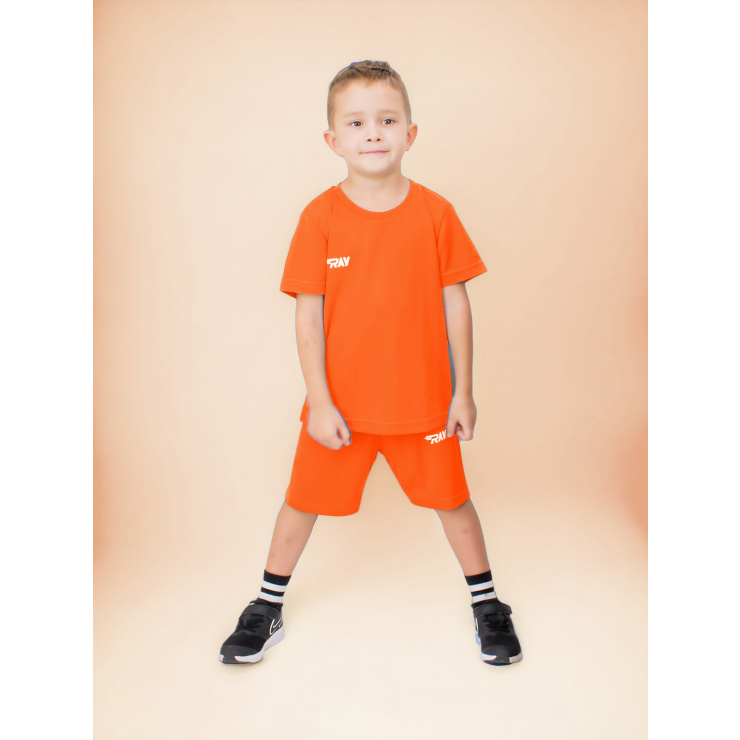 Комплект RAY (Kids) оранжевый, лого белый  фото 1
