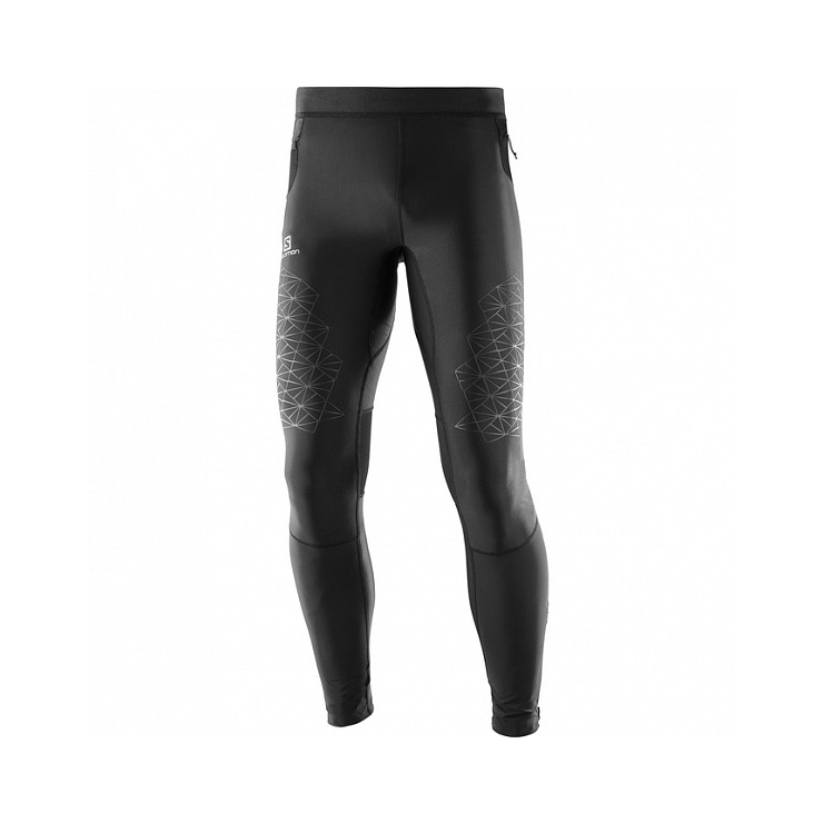 Тайтсы SALOMON FAST WING LONG TIGHT M Bk фото 1