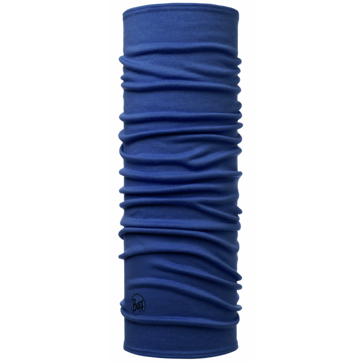 Бандана Buff Midweight Merino Wool Solid Estate Blue, one size фото 1