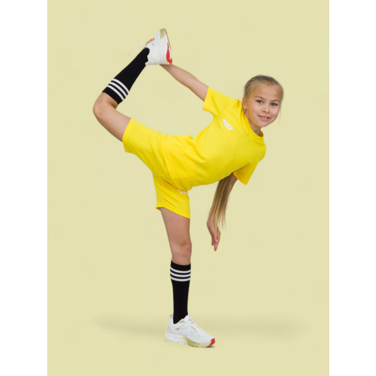 Комплект RAY (Kids) желтый, лого белый  фото 9