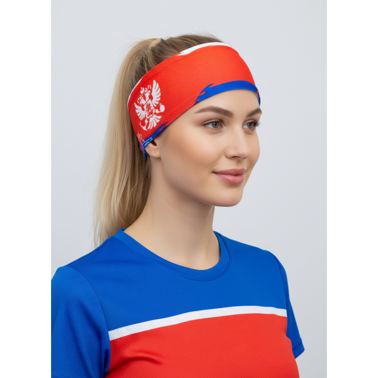 Повязка летняя облегчённая (UNI) принт Триколор 2 фото 2