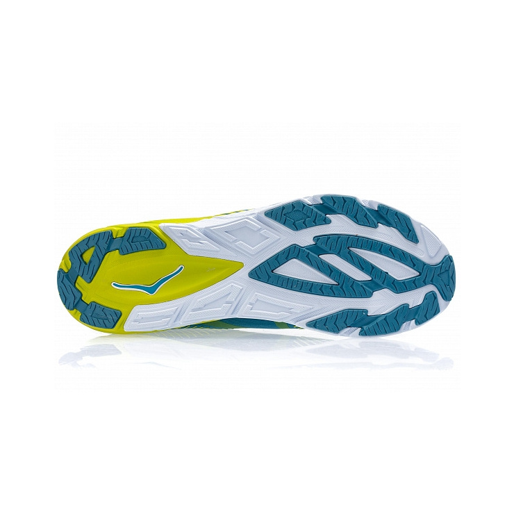 Кроссовки мужские Hoka M TRACER 2 STORM BLUE / LIME GREEN фото 5