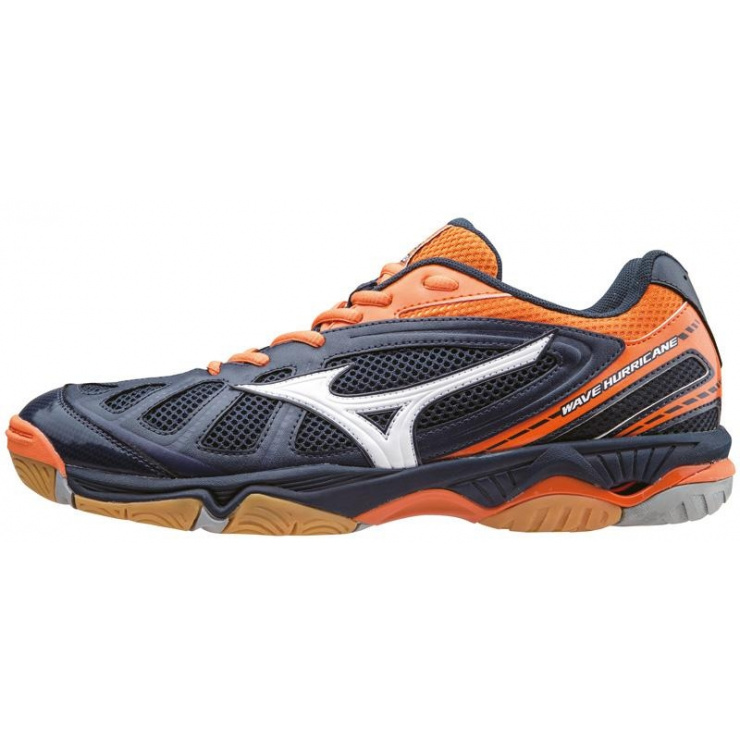 Кроссовки MIZUNO WAVE HURRICANE, голубой/белый/оранжевый фото 1