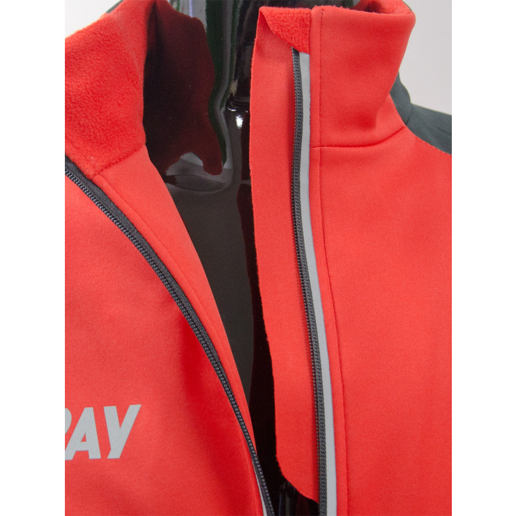 Куртка разминочная RAY WS модель RACE (UNI) красный/черный  фото 3