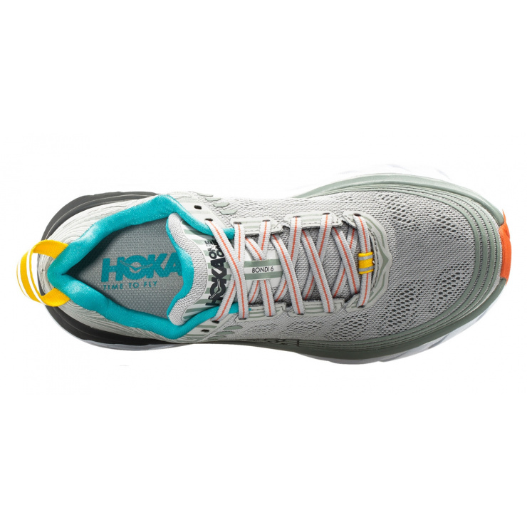 Кроссовки женские Hoka W BONDI 6 VAPOR BLUE / WROUGHT IRON фото 4