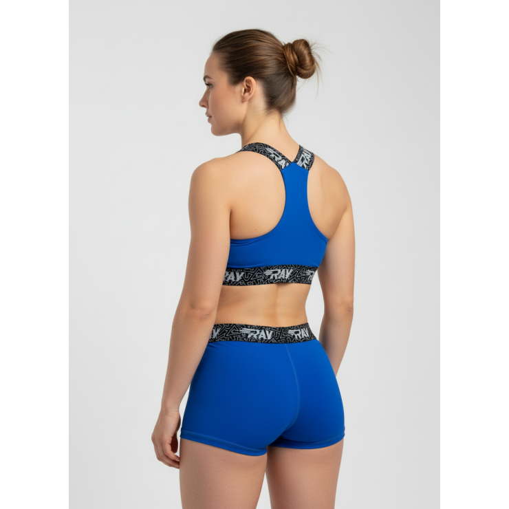 Шорты RAY компрессионные укороченные (Women) василек фото 2