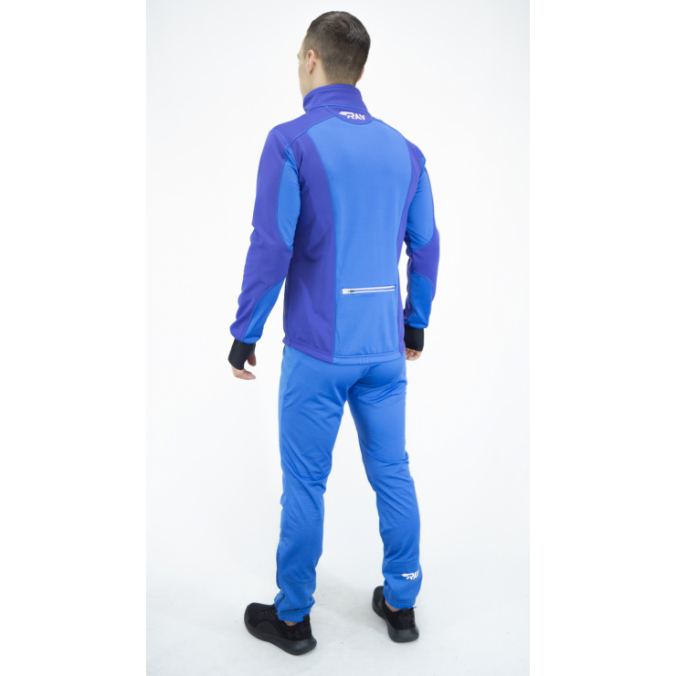 Куртка разминочная RAY WS модель STAR (UNI) фиолетовый/синий, молния фиолетовая с/о фото 4