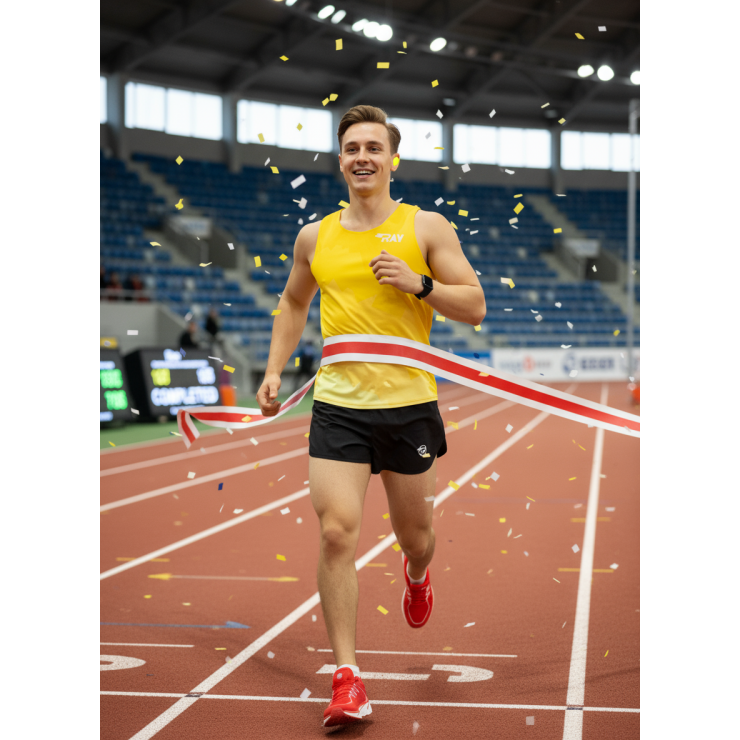 Майка спортивная RAY (Men) принт "Ice-yellow" фото 6