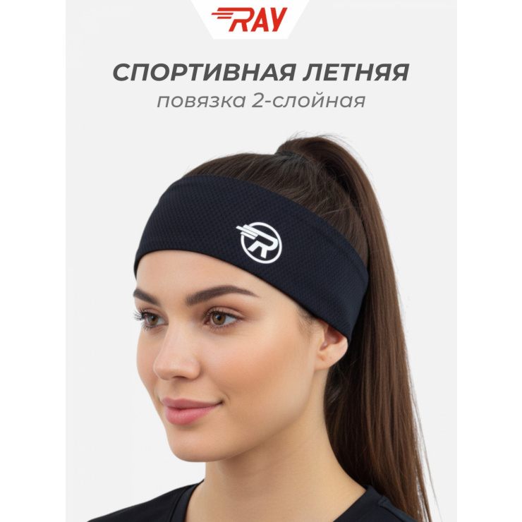 Повязка летняя облегчённая (UNI) черный фото 1