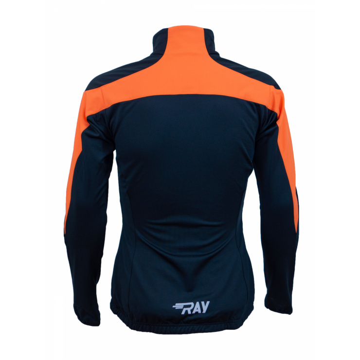 Куртка разминочная RAY WS модель PRO RACE (Woman) оранжевый/черный фото 6