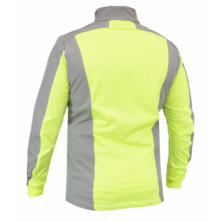 Куртка разминочная RAY WS модель FAVORIT (Men) серый/лимон, молния лимон фото 9