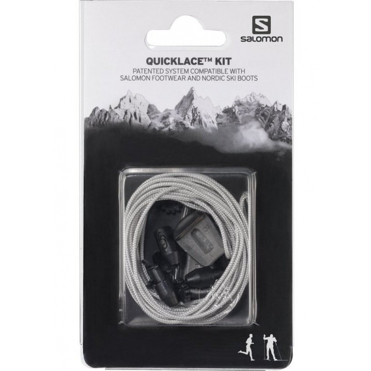 Шнурки SALOMON QUICKLACE KIT GREY фото 1