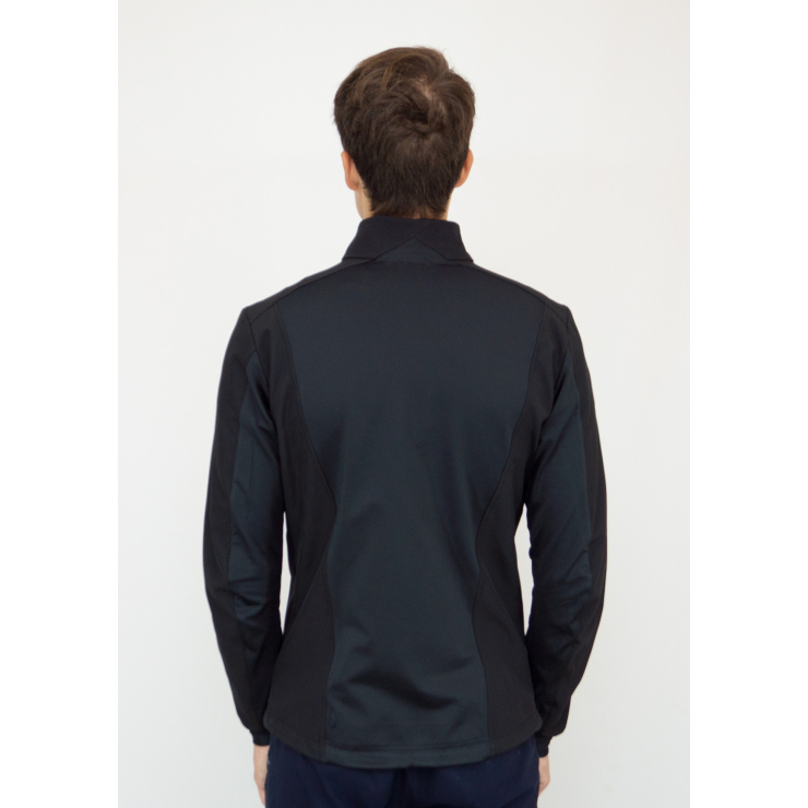 Куртка разминочная RAY WS модель NEO (MEN) на флисе, черная, молния с/о фото 3