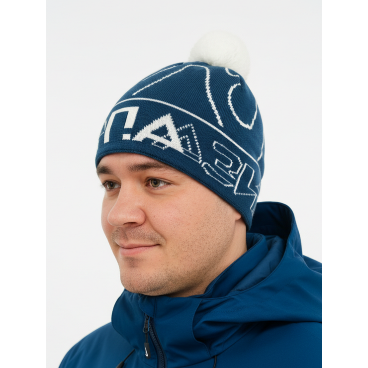 Шапочка синяя Европа-Азия 2025 фото 1