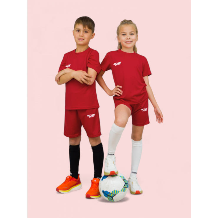 Комплект RAY (Kids) бордовый, лого белый фото 1