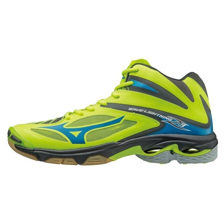 Кроссовки MIZUNO WAVE LIGHTNING Z3 MID, желтый/голубой, темно-серый фото 1